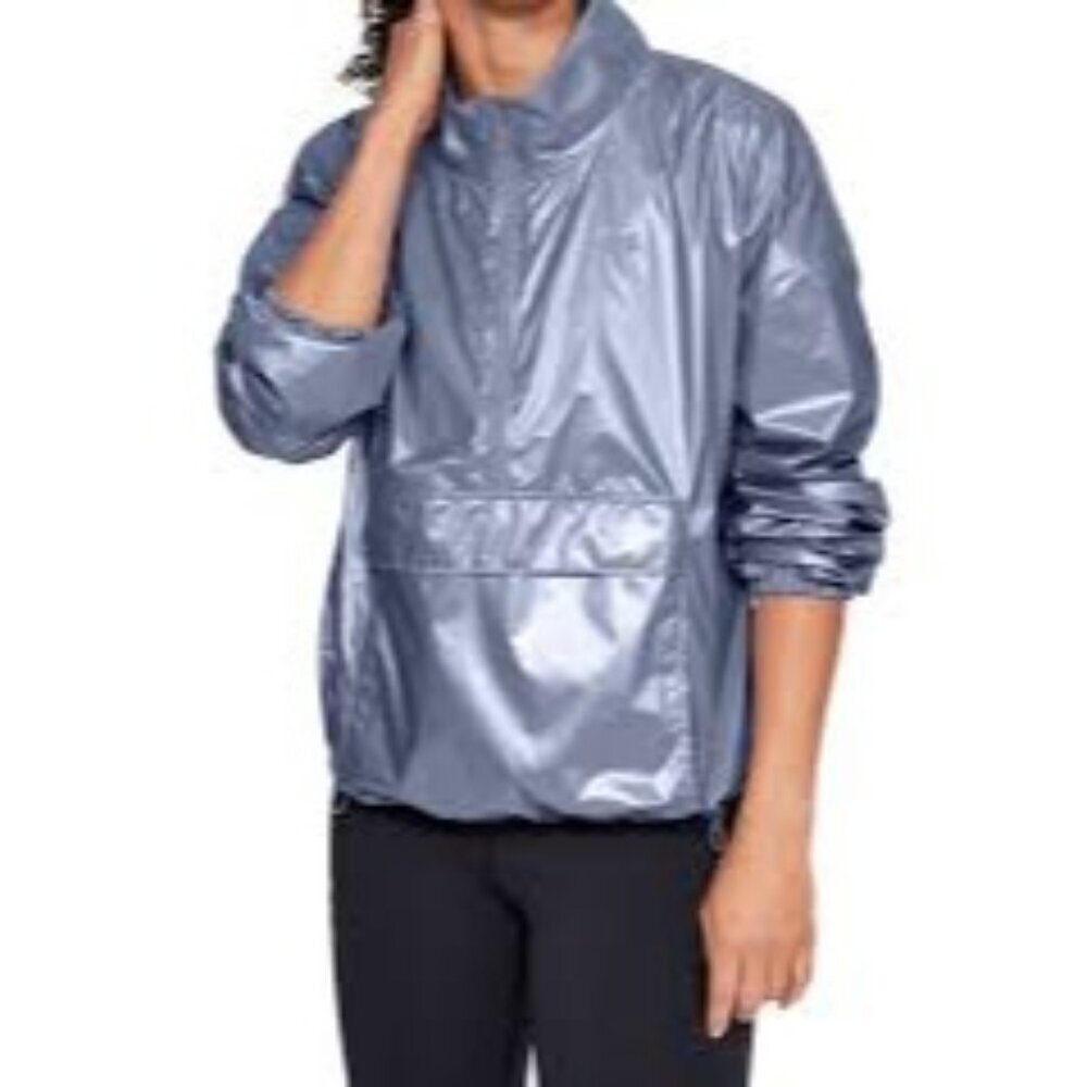 Under Armour Womens 1/2 Zip Anorak Training Athletic Jacket Windbreaker Size M
